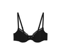 HUGO BH aus elastischer Mikrofaser mit Spitzenbesatz - Style T-SHIRT BRA UNIQUE, 50545719 Schwarz 75B