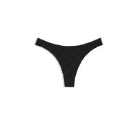 HUGO Bikinihose im brasilianischen Stil aus Stretch-Terry mit übereinanderliegenden Logos - Style Terry mono_brazilian, 50561169 Schwarz M