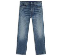 Regular-fit-Jeans HUGO BLUE "Jonah", Herren, Gr. 34, Länge 32, blau (medium blau424), Denim/Jeans, Obermaterial: 100% Baumwolle, unifarben, regular fit lang, Jeans, regular fit (45396269-34) medium bl