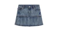 HUGO Blauer Minirock aus festem Denim mit Faltensaum - Style Gaby_B, 50546318 Blau L