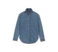 HUGO Blaues Hemd aus festem Denim - Style Gareve, 50553178 Blau S