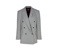 HUGO Relaxed-Fit Blazer mit Blumenbrosche aus Emaille - Style Antegi, 50554018 Hellgrau 34