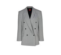 HUGO Relaxed-Fit Blazer mit Blumenbrosche aus Emaille - Style Antegi, 50554018 Hellgrau 42