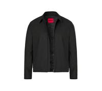 HUGO Blouson Herren Umlegekragen Woll-Stretch schwarz, 54 (XL)