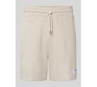 Hugo Blue Regular Fit Sweatshorts aus Baumwoll-Mix Modell 'NUWAFFLO' in Offwhite, Größe XXL