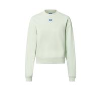 Sweatshirt HUGO BLUE "Delessa", Damen, Gr. L, light, pastel grün 335, Sweatware, Obermaterial: 100% Baumwolle, unifarben, casual, regular fit, Rundhals, Langarm Bündchen, Sweatshirts, mit Logoaufnäher