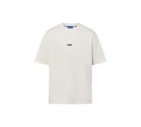 HUGO Loose-Fit T-Shirt aus Baumwolle mit Logo-Artwork hinten - Style Nalono, 50509776 Weiß S