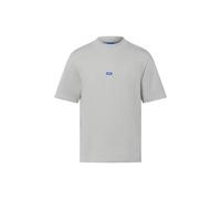 HUGO T-Shirt aus Baumwoll-Jersey mit blauem Logo-Aufnäher - Style Nieros, 50509991 Hellgrau L