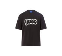 HUGO T-Shirt aus Baumwoll-Jersey mit Logo-Print - Style Nulibax, 50549155 Schwarz M