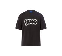 HUGO T-Shirt aus Baumwoll-Jersey mit Logo-Print - Style Nulibax, 50549155 Schwarz S