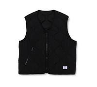 Steppweste HUGO BLUE "Bocolino", Herren, Gr. L, schwarz (schwarz001), Web, Obermaterial: 100% Polyamid, unifarben, relaxed fit normal, V-Ausschnitt, Westen Steppweste, V-Ausschnitt, relaxed fit, Reißv