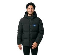HUGO Relaxed-Fit Kapuzenjacke aus wasserabweisendem Material-Mix - Style Bodo2541, 50546652 Schwarz XS