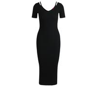 HUGO Bodycon-Midikleid aus Rippstrick mit Cut-out-Details - Style Shaty, 50538239 Schwarz M