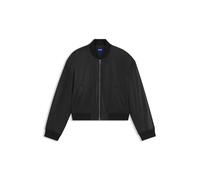 HUGO Bomberjacke aus Kunstleder in Cropped-Länge - Style Attitude-1_B, 50542178 Schwarz 34