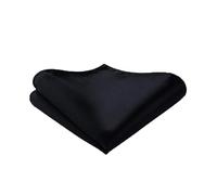 Hugo Boss 50292011 Herren-Einstecktuch, 100 % Seide, hergestellt in Italien, quadratisch, 33 x 33 cm, Schwarz, Schwarz , Einheitsgröße