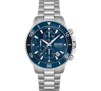 Hugo Boss Admiral Chronograph 1513907 - Blaues Zifferblatt, 45 mm, Edelstahlarmband, 10 ATM, Herrenuhr