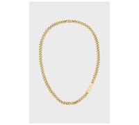 BOSS Halskette im Panzerketten-Design aus goldfarbenem Edelstahl mit Logo-Element - Style KASSY, HB1580770 Goldfarben ONESI