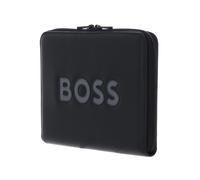 HUGO BOSS Boss Cut Out Conference Folder Zip L Black & Grey