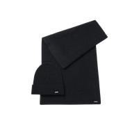 HUGO BOSS - Boss Frauen Linia Geschenk-Set mit Schal und Mütze, Schwarz