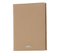 HUGO BOSS Classic Grained Passport Case Camel