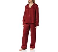 HUGO Boss Damen Satinoir_Pyjama Nightwear Gift Set, Dark Red601, L EU