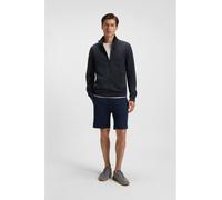 BOSS Orange Sweatjacke Herren Regular Fit Baumwolle blau, L