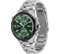 Hugo Boss Globetrotter HB1513930 Herrenuhr Chronograph Dual Time 46 mm Edelstahl 10 A