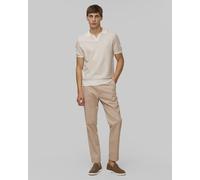 Hugo Boss H-jianluca Gestricktes Poloshirt 50537654-100 Beige;Weiß XL