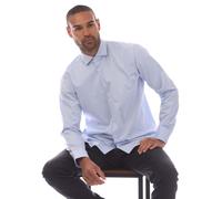 Hugo Boss - "H-Joe" Hemd für Herren,Spreizkragen Baumwolle (Blau) 16 Zoll