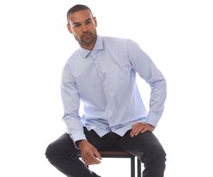 Hugo Boss - "H-Joe" Hemd für Herren,Spreizkragen Baumwolle (Blau) 16 Zoll