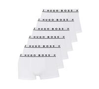 Hugo Boss Herren Boxershorts Unterhosen 10146061 50325403 6er Pack, Wäsche, L, Weiss (100)