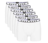 Hugo Boss Herren Boxershorts Unterhosen Boxer Brief 50325404 6er Pack, Weiß (White 100), X-Large