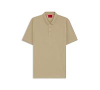 Poloshirt HUGO "Donos", Herren, Gr. M, medium beige269, Piqué, Obermaterial: 100% Baumwolle, unifarben, regular fit normal, Rundhals, Bündchen, Shirts, Regular Fit, Baumwoll-PiquÃ¨ (64163535-M) medium