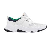 Hugo Boss - Herren Sneaker "Asher", Leder (Weiß/Grün) EU 47.5 / UK 12