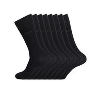 HUGO BOSS Herren Socken Strümpfe Business Allround RS Uni 50388437 8 Paar, Farbe:Schwarz, Größe:47-50, Artikel:-001 black_A