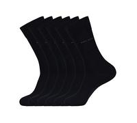 3, 6, 9, 12 Paar Hugo Boss Socken Strümpfe George Schwarz, 43-44, 12 Paar (12x 1 Paar), -001 black