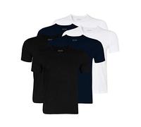 Hugo Boss Herren T-Shirts Business Shirts Crew Neck 50325887 6er Pack, Größe:2XL, Artikel:-984 Navy/Black/White