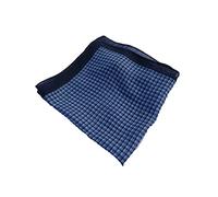 Hugo Boss Herren-Taschentuch aus Seidenmischung, kariert, quadratisch, 50293311, blau, Einheitsgröße