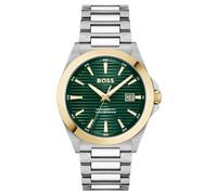 BOSS Gold- and silver-tone watch with green grooved dial - Style STRIKE, HB1514173 Silber ONESI