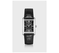 BOSS Uhr mit schwarzem Zifferblatt und Lederarmband mit Alligator-Prägung - Style PRINCIPLE DRESS, 58565045 Schwarz ONESI