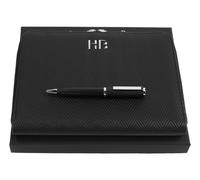 HUGO BOSS Herringbone Writing Set M Black