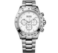 Hugo Boss Ikon Herren-Chronograph HB1512962 - Edelstahl, silberfarbenes Zifferblatt, Tachymeter, 10 ATM