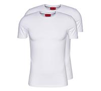 HUGO BOSS MEN T-SHIRT DOUBLE Round Stretch Weiss (M)
