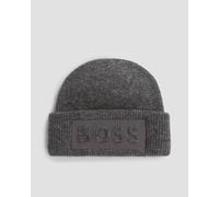 Hugo Boss Monello Herrenmütze Aus Alpakawolle 50500574-30 Grau UNI