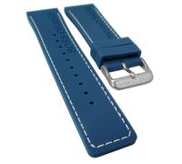 Hugo Boss Orange 1513250 Uhrenarmband 24mm Silikon blau mit Naht 31370