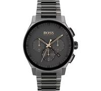 Hugo Boss Peak 1513814 Herren Chronograph Uhr Grau Edelstahl 44mm Quarz 5 ATM