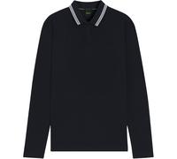 HUGO BOSS Polo Plisy, langarm, navy