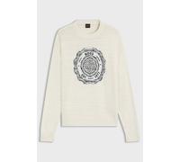 Hugo Boss Pullover aus strukturiertem Strick mit Wappen-Logo-Intarsie XL