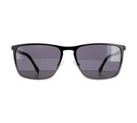 Hugo Boss Rectangle Mens Black Ruthenium/Dark Grey 1004/S Sonnenbrillen Einheitsgröße