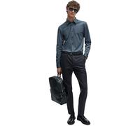 Hugo Boss - "Roan Kent" Button-Down-Hemd für Herren, Oxford-Stil, Langärmlig (Dunkelblau) L